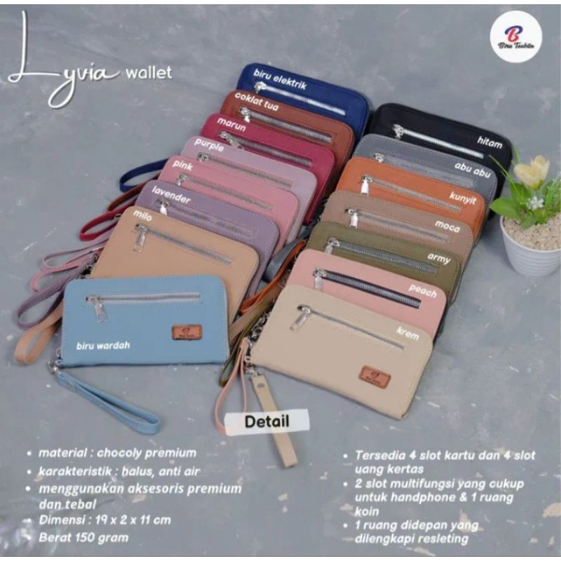 Dompet Lyvia Wallet by Biru Tsabita