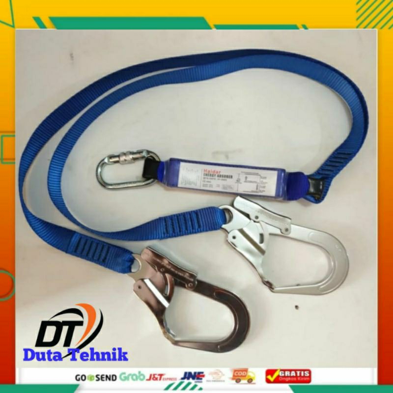 JUAL LANYARD WIBING DOUBLE HOOK + ABSORBEN HAIDAR / HAIDAR ENEEGI ABSOBER