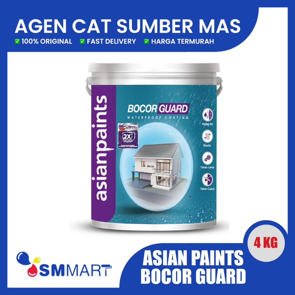 Cat Waterproofing Asian Paint Bocor Guard Tinting (Bisa Request) 4 Kg