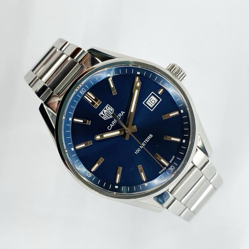 TAG Heuer Carrera Bule Dial With Rose Gold Hands