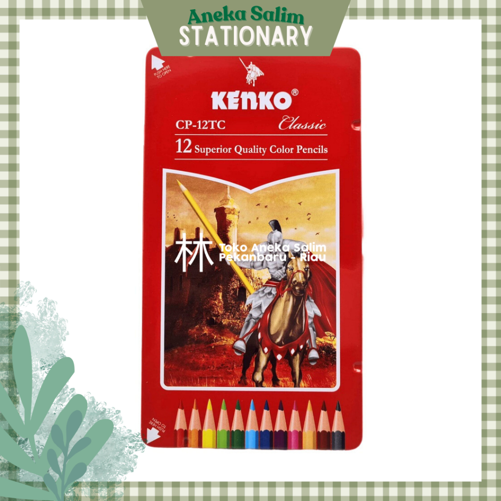 

Anekasalim - Pensil Warna Kenko Tin Case 12W Panjang