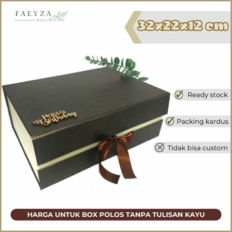 

[BOX POLOS] GIFT BOX/KOTAK KADO/BOX HAMPERS (TIDAK BISA CUSTOM) 32x22x12 cm
