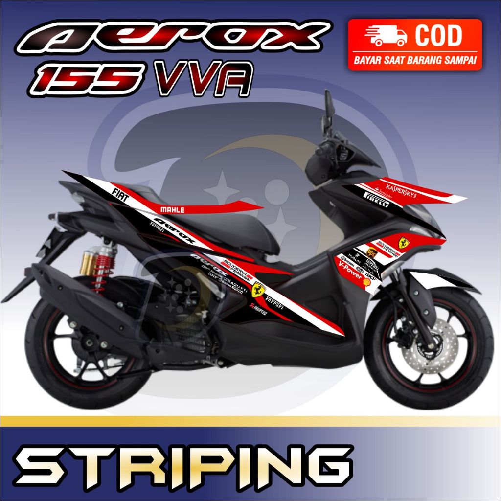 Striping Lis Aerox 155 Lama Striping Aerox 155 Old Stiker Lis Variasi Aerox 155 Lama Ferari