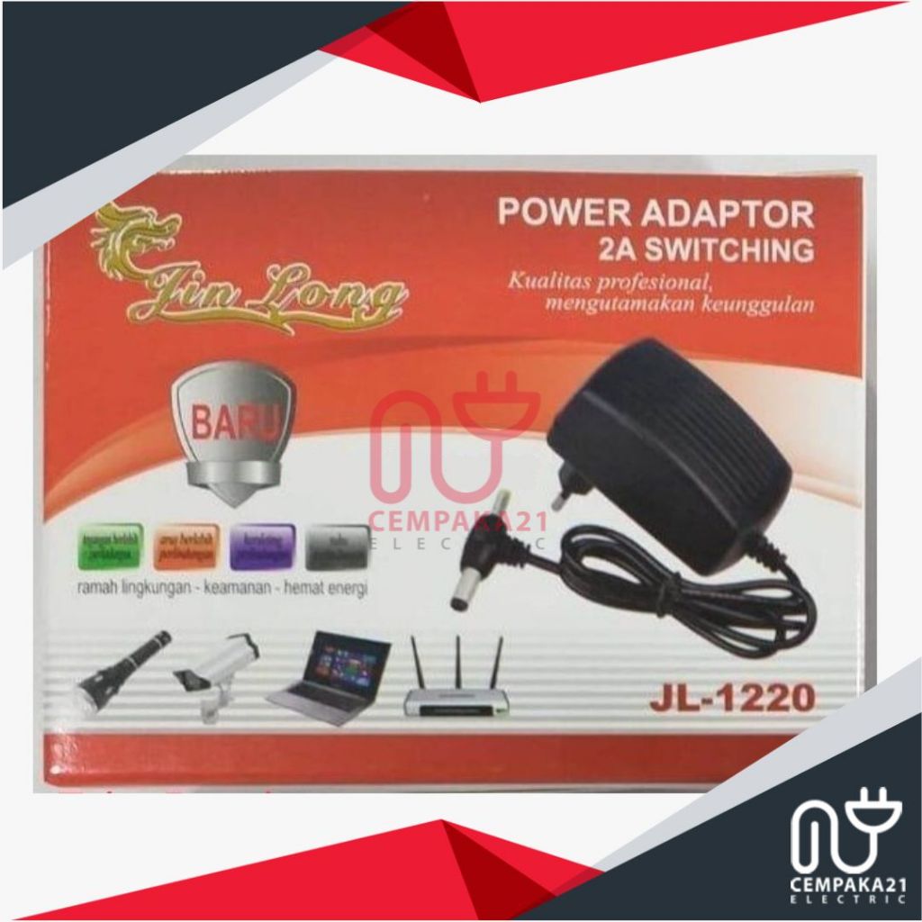 Jinlong Power Adaptor 12V 2A JL-1220
