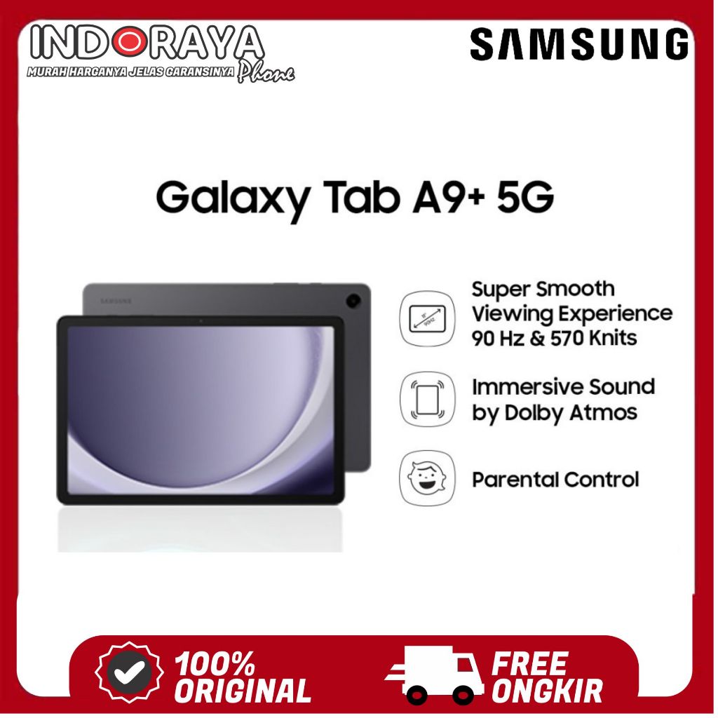 Samsung Galaxy Tab A9+ 5G 8/128 GB 8GB / 128GB Tablet Android Plus - Garansi Resmi