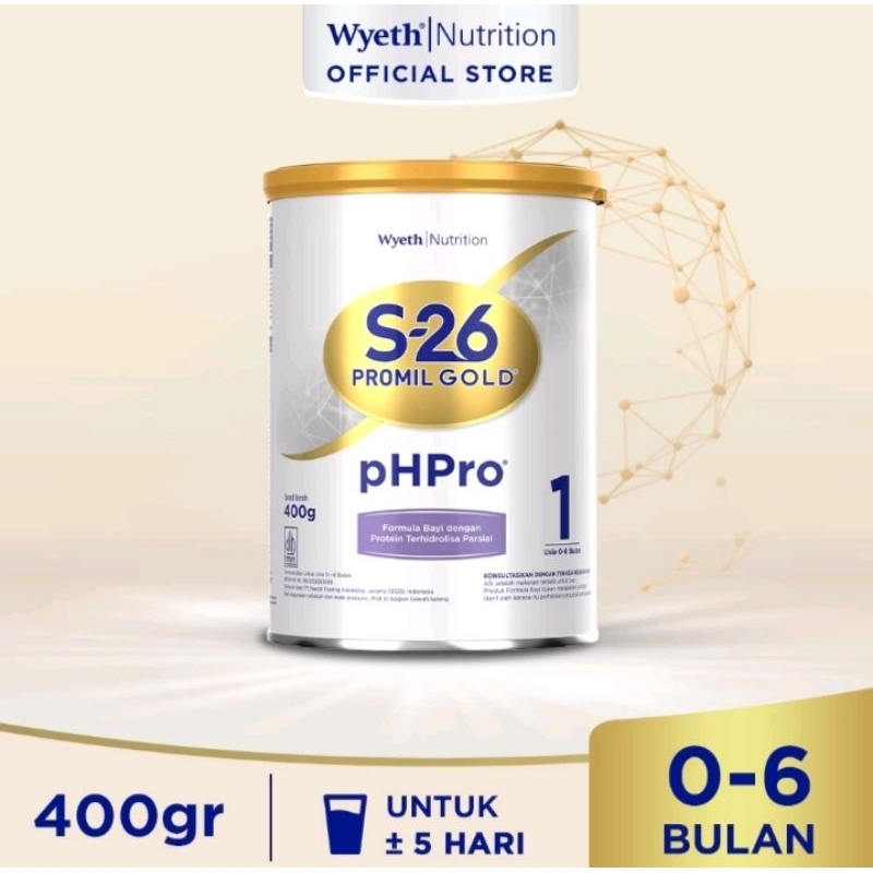 NESTLE S26 NAN Promil Gold PH PRO 1 Susu Formula 0-6 Bulan  400 gr