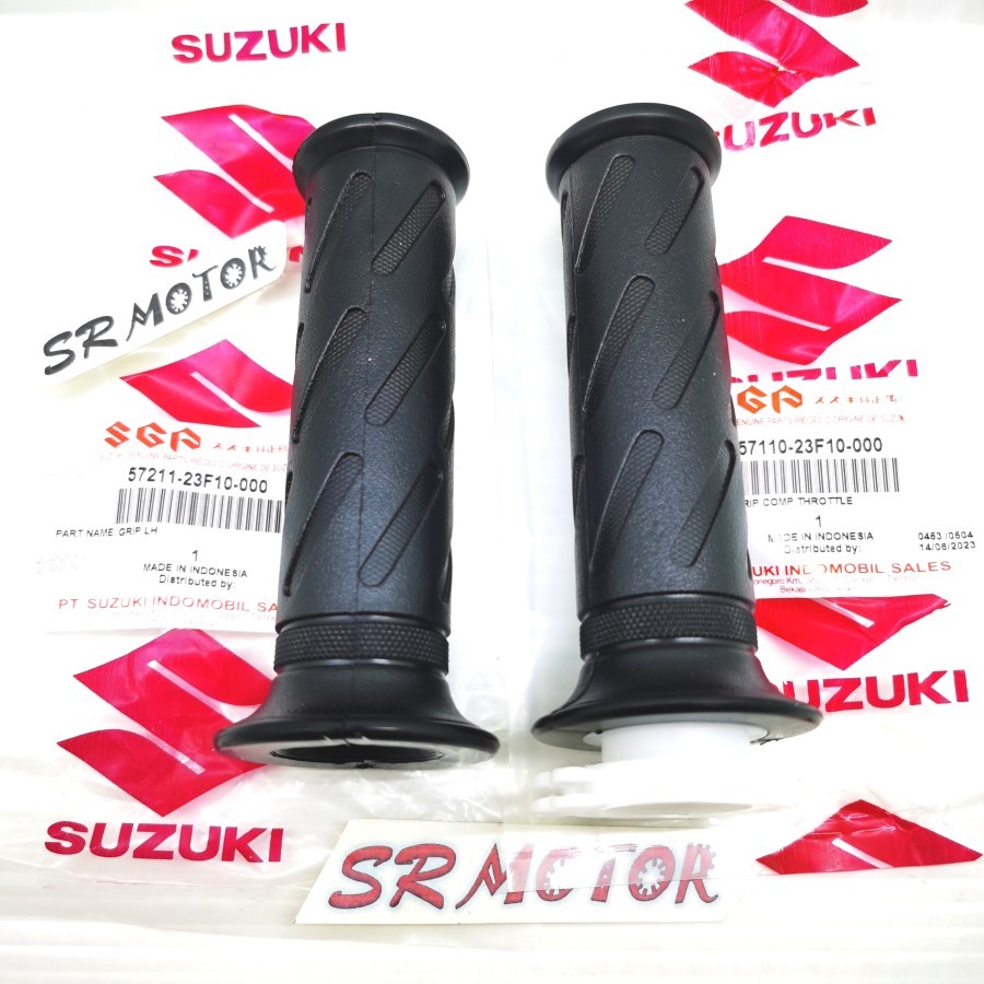 handgrip hand grip selongsong gas satria fu kiri kanan original SGP SUZUKI