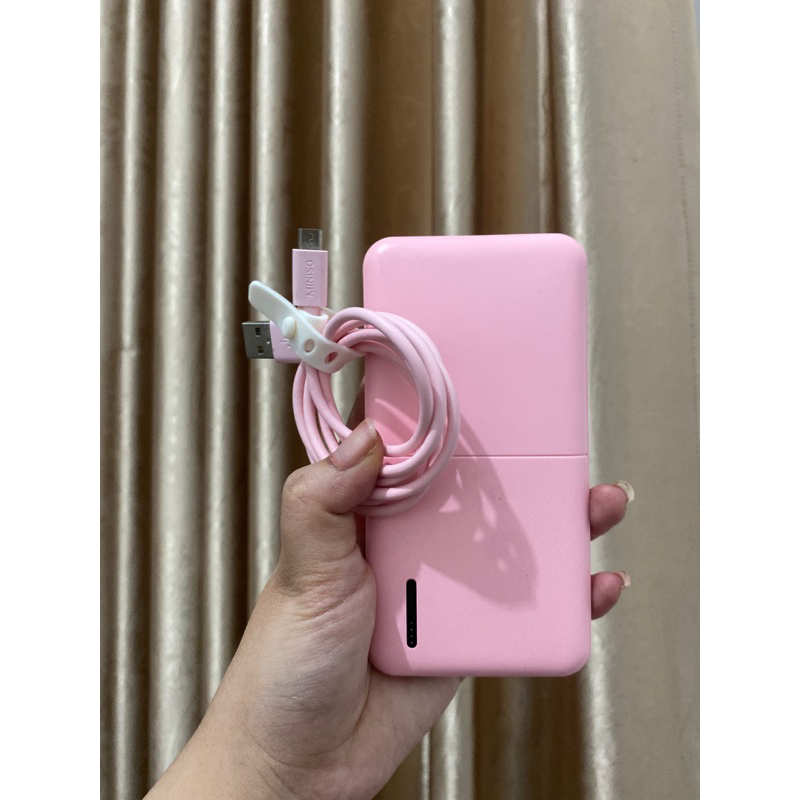 powerbank miniso 10000 mAh pink