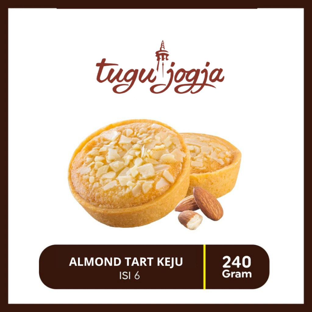 

Almond Tart Tugu Jogja Keju - Isi 6pcs