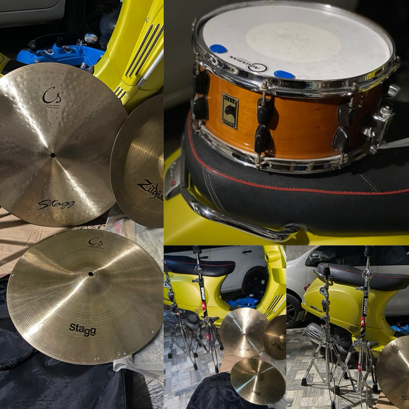 Cymbal Stagg 16&18 dan zildjian china 16" plus stand