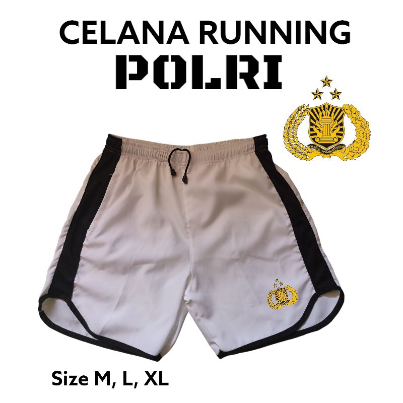 Celana running polri / celana olahraga pria polri / celana pendek polri / celana polri