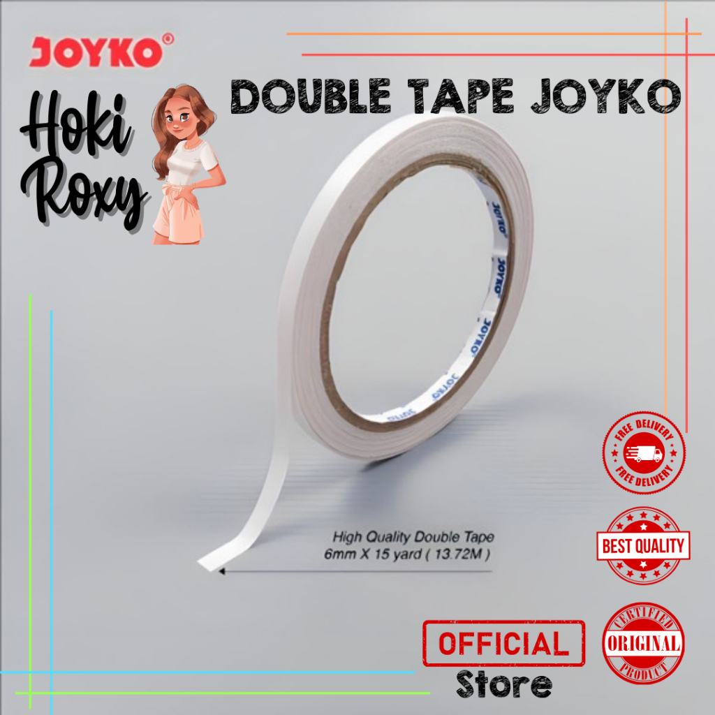 

Double Tape 6MM X 15 YARD Joyko // DOBEL TIP JOYKO