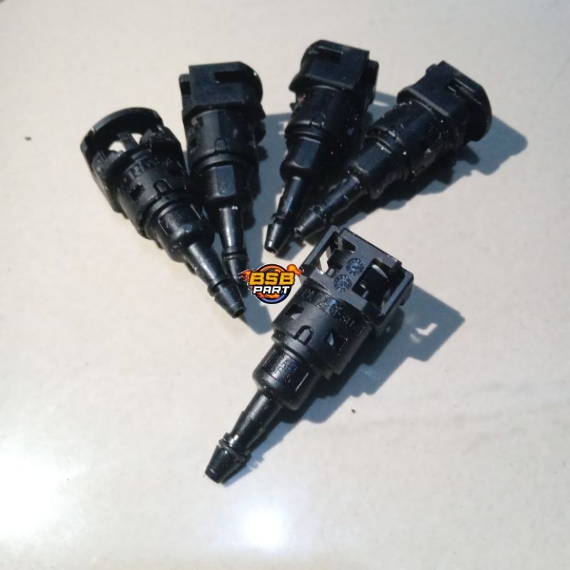 nepel coupler kepala konektor selang bensin injeksi Universal 6mm tanpa klip