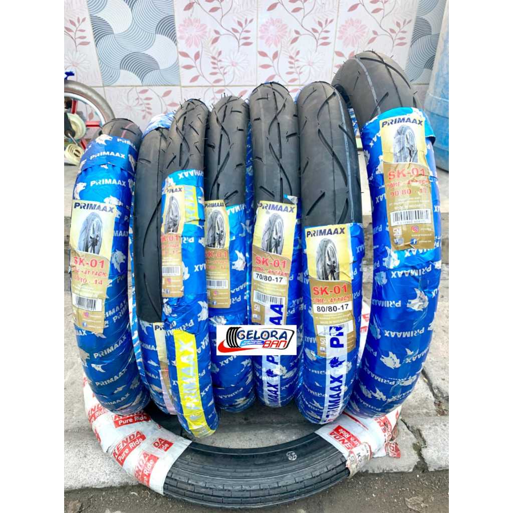 Terlaris Ban Motor Primaax 80/80-14 90/80-14 Ban Motor Ring 14 Dan 50/90-17 60/80-17 70/80-17