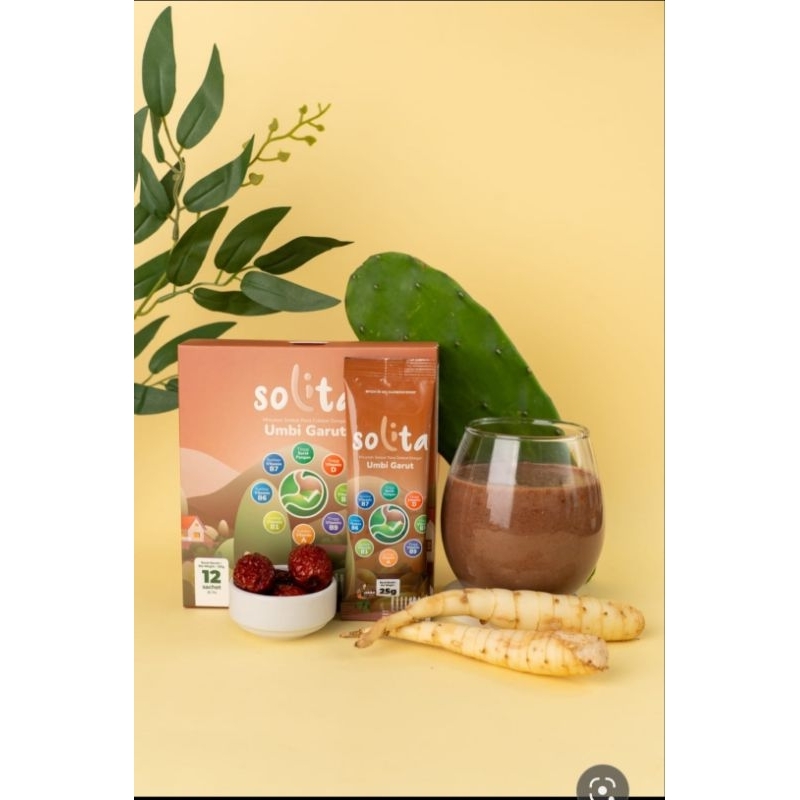 

SOLITA Minuma serbuk Umbi Garut Rasa Thai tea& coklat isi 12sachet