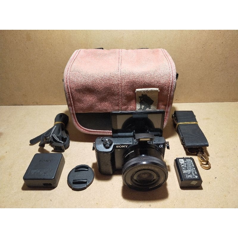 sony a5100 dan lensa 16 50mm black