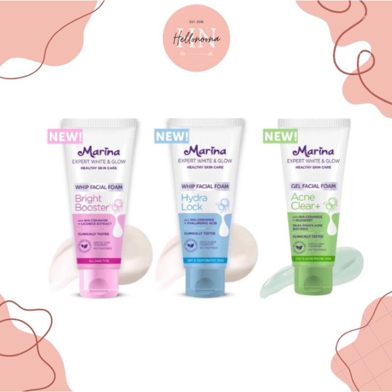 MARINA - Expert White & Glow Whip Facial Foam