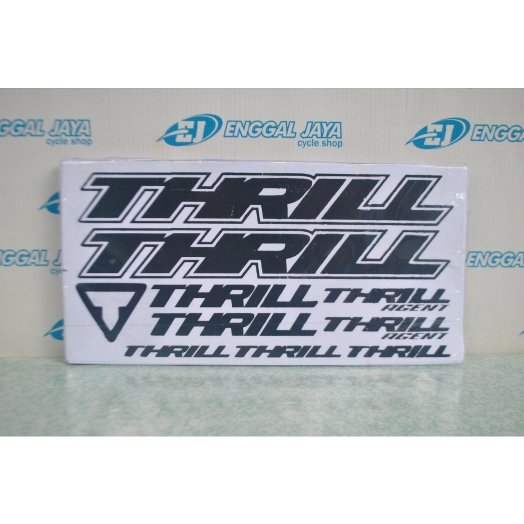 Decal Sticker Sepeda Thrill Agent - Stiker Sepeda MTB Gunung Hybrid Roadbike Balap BMX Mini CTB Mini