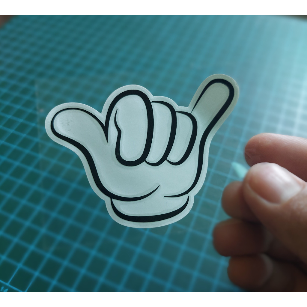 cutting stiker tangan