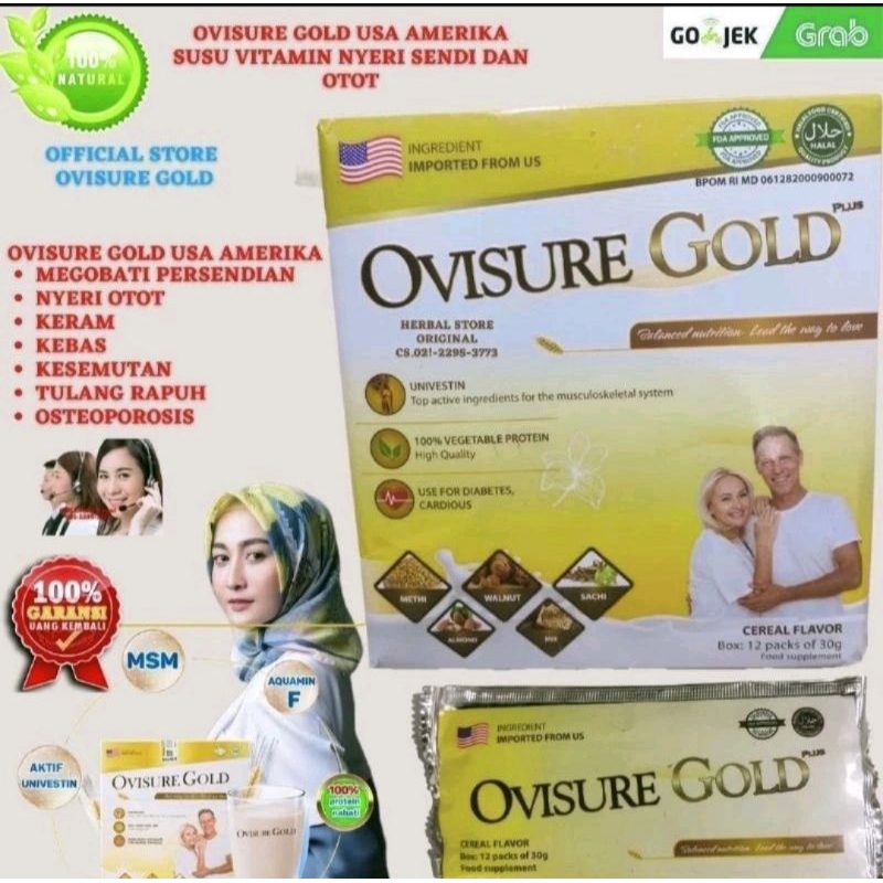 

Terlaris Ovisure Gold 1 Box Isi 12 Sachet Susu Untuk Mengatasi Nyeri Sendi Dan Masalah Pada Tulang
