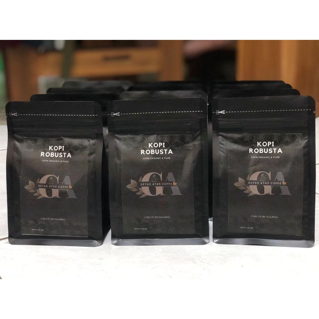 

Kopi Robsta Organik Asli Temanggung