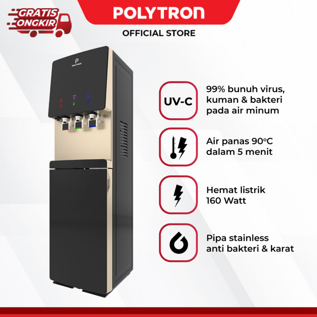 POLYTRON Dispenser Galon Bawah Hydra dengan UV PWC 778UV