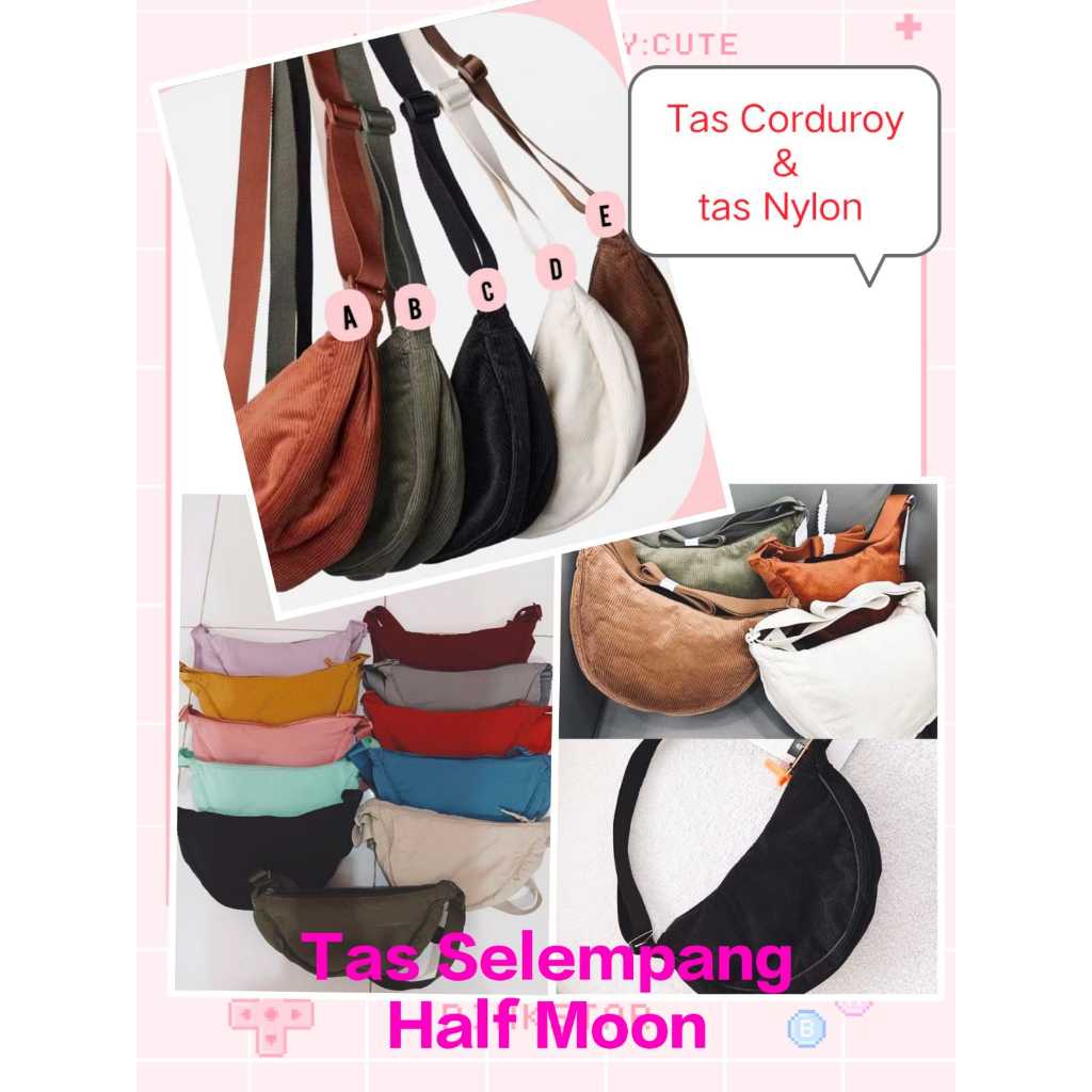 TAS SELEMPANG uniqlo sling bag HALF MOON