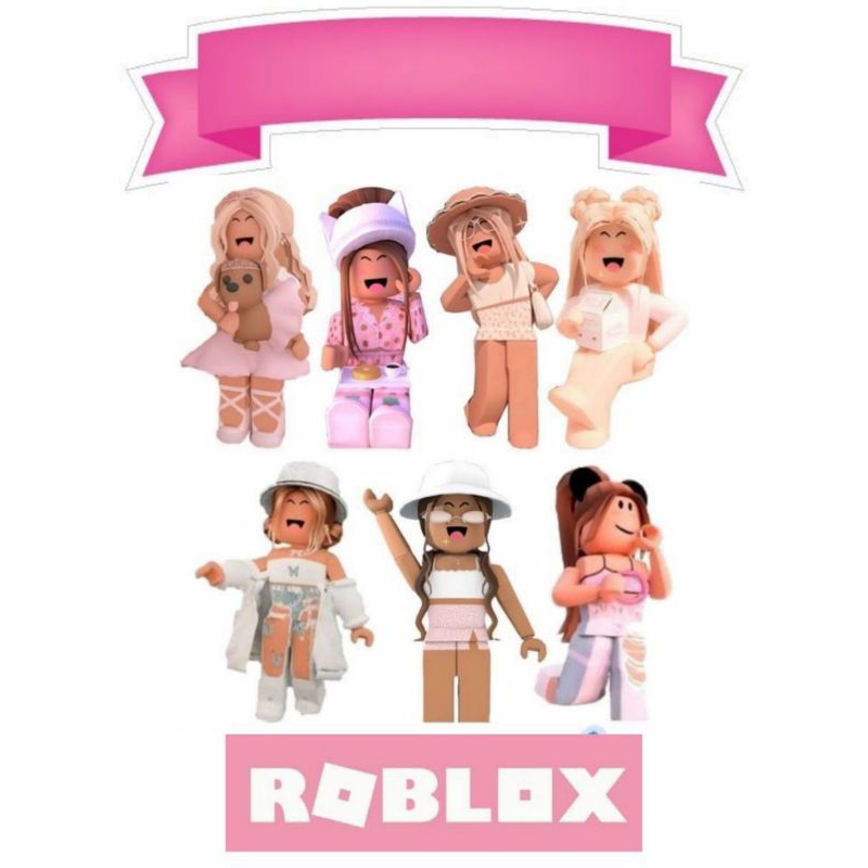 topper cake custom Roblox girl