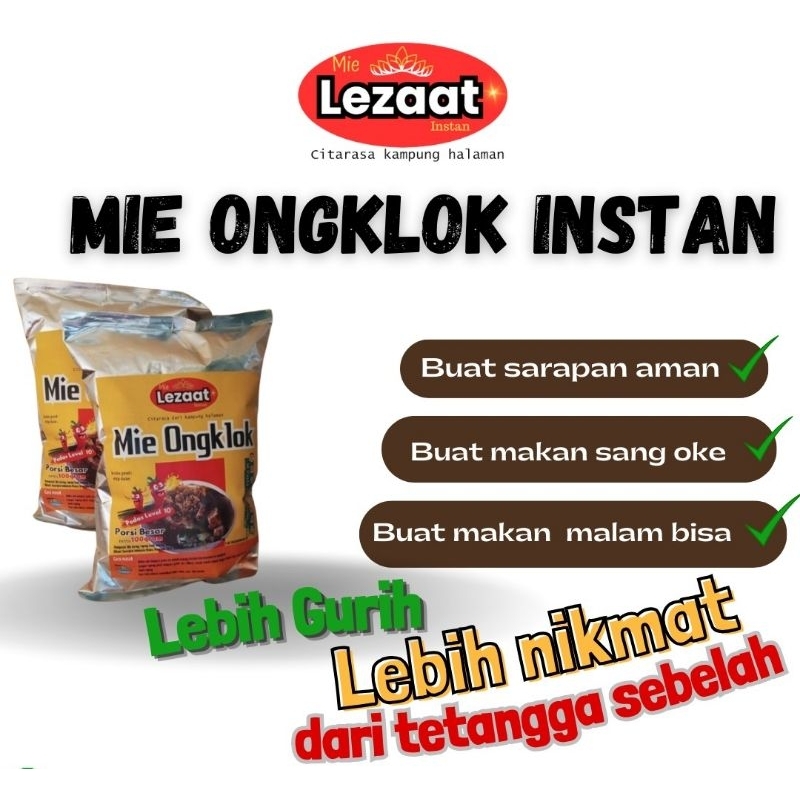 

Mie Ongklok 100gr Instan Ori, Cabe Ijo ,Sate Lezaat Khas Wonosobo