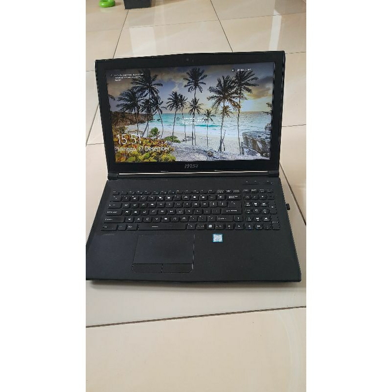 Laptop MSI Gaming Editing Rendering GL62M 7RD Intel Core i7 Ram 16gb