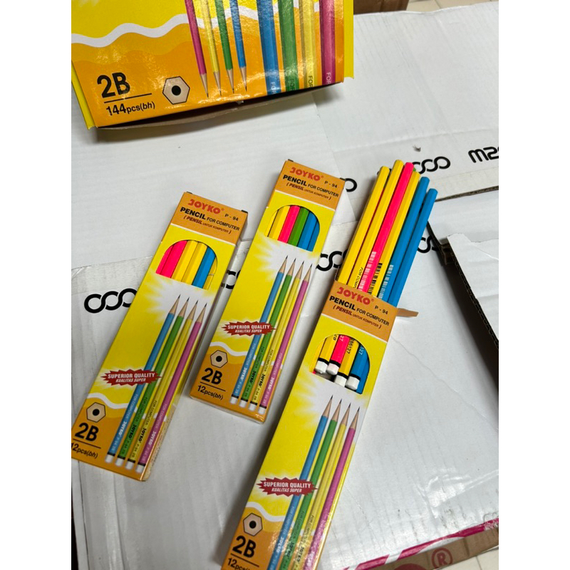 

Joyko Pensil Kayu P-94 2B P94 Komputer Ujian Sekolah 1Pack / 12Pcs