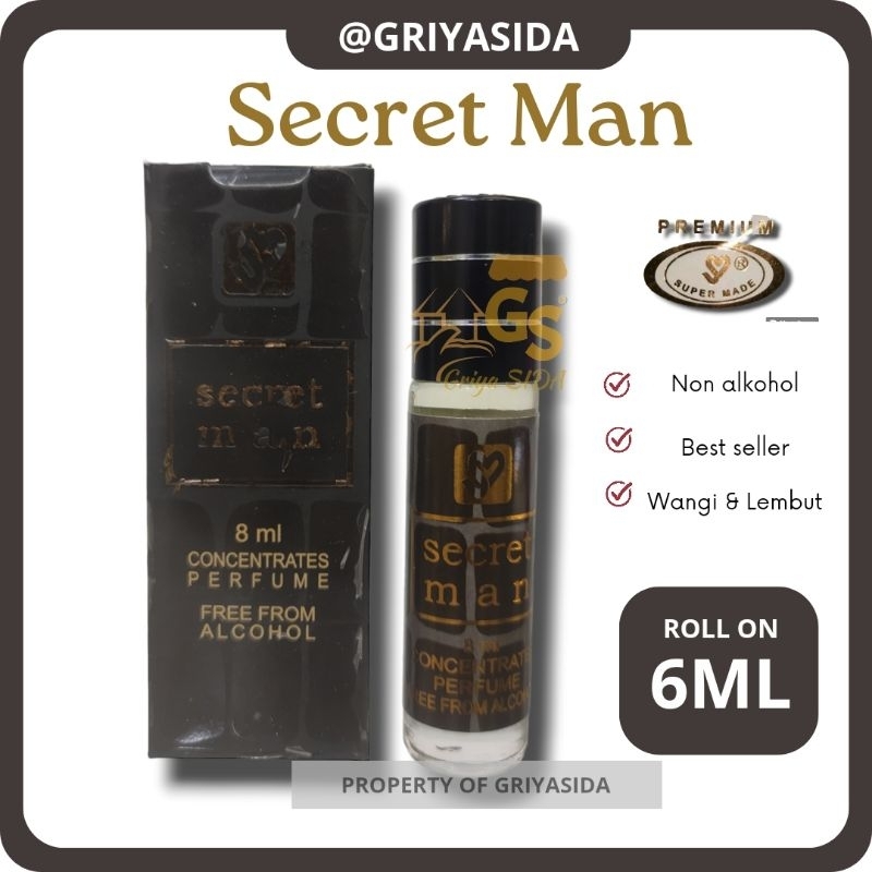 Parfum secretman 6ml roll on secretman supermade arab
