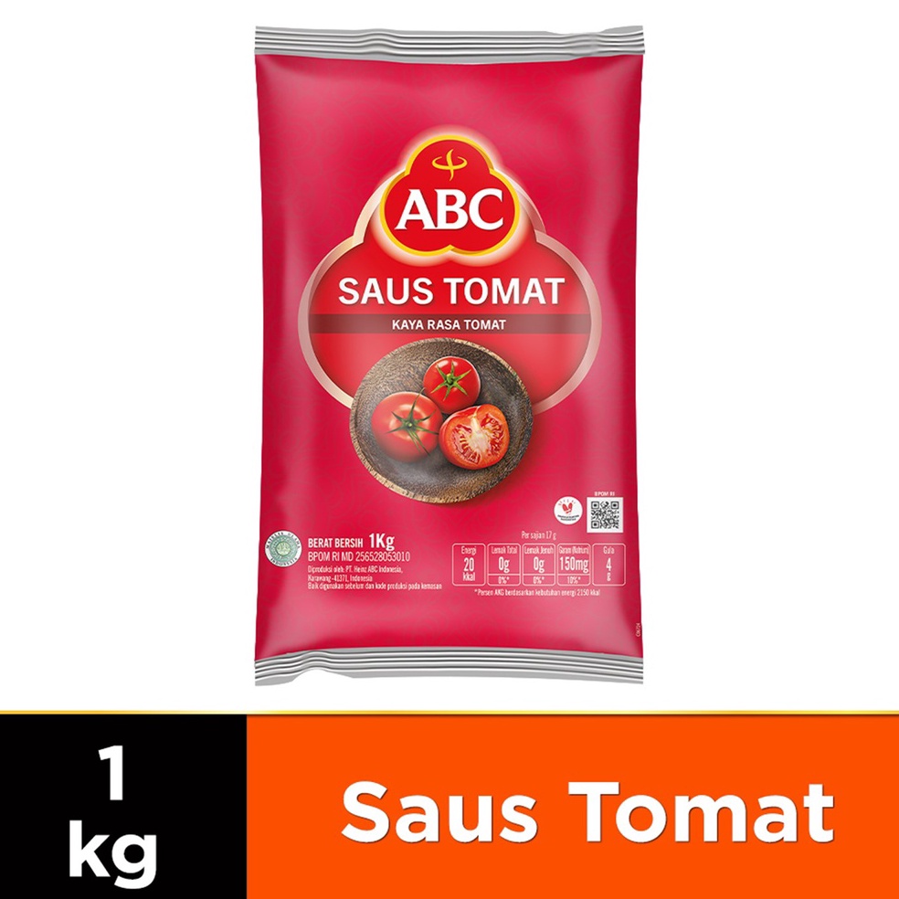 

modelTipe UL852 ABC Saus Tomat 1 kg