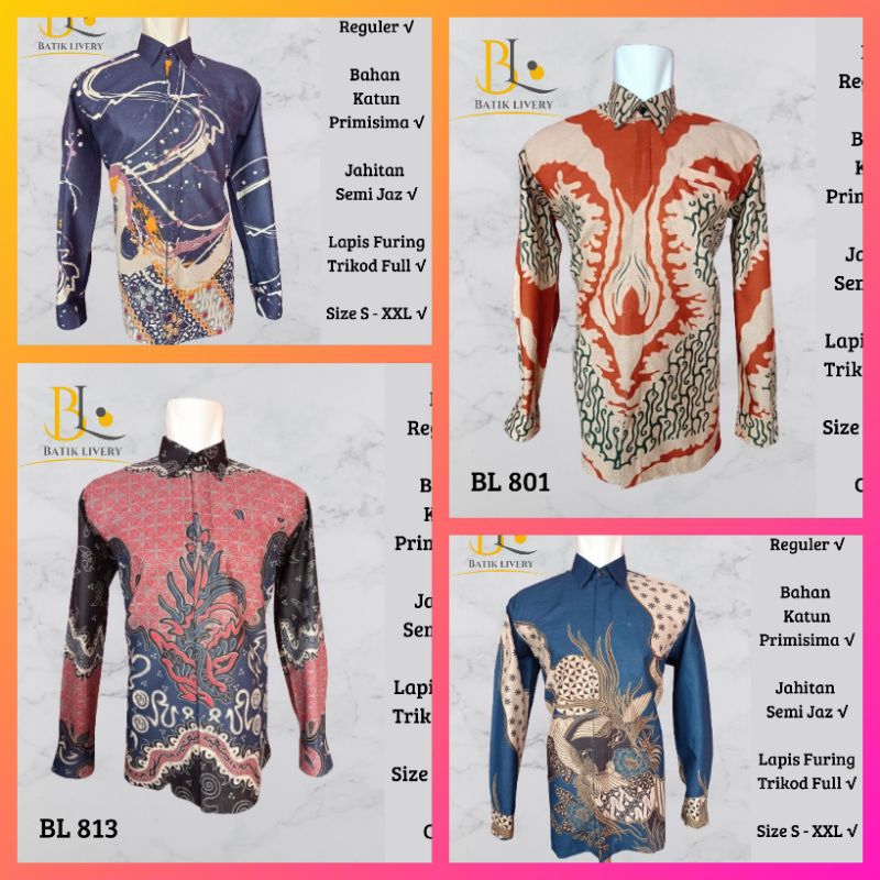 Batik Pria Premium Semi Jas Lapis Furing Full Trikod