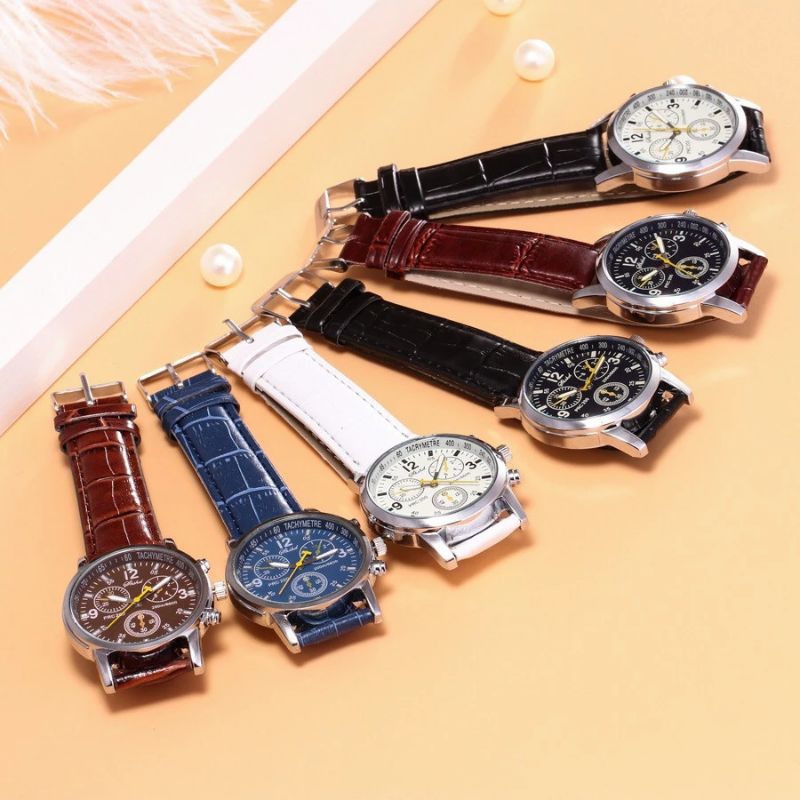 jam tangan analok pria casual / jam tangan kulit