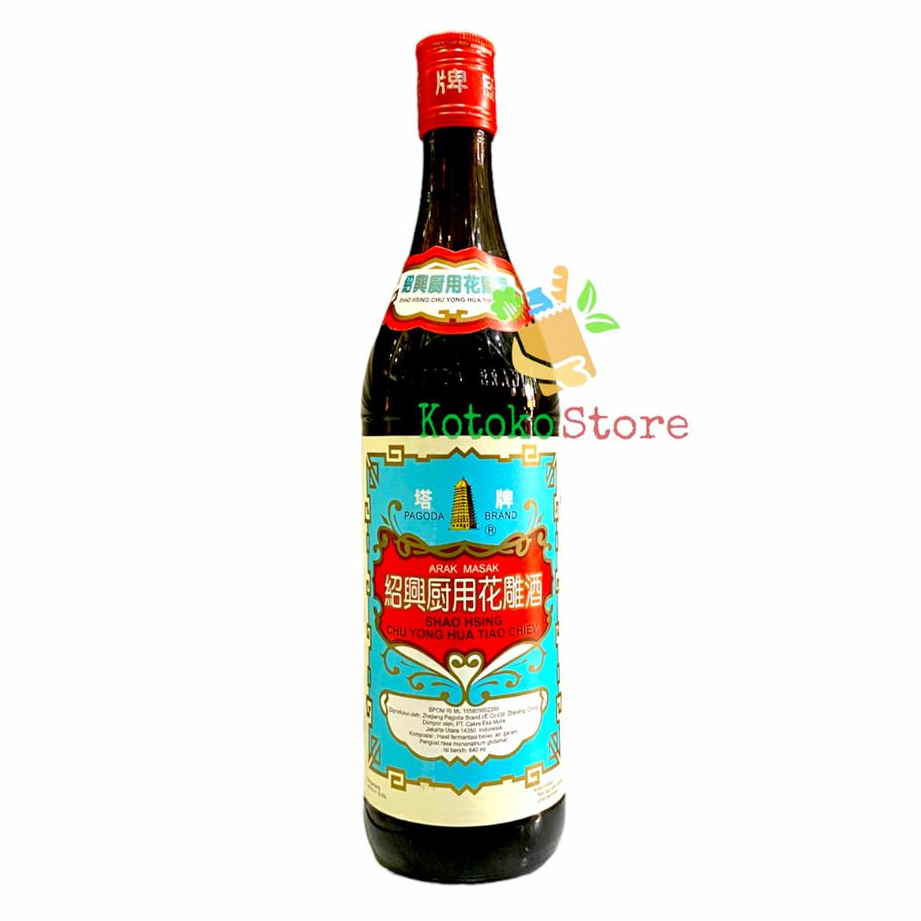 

Pagoda Brand Arak Masak Merah Shao Hsing Chu Yong Hua Tiao Chiew 640ml