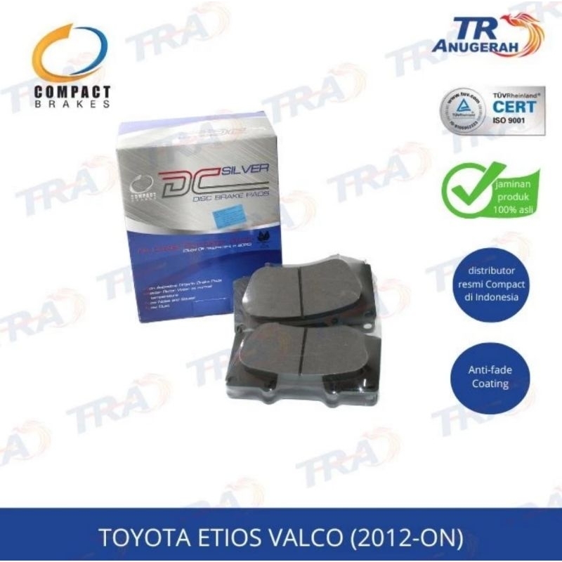 Kampas rem depan COMPACT Etios Valco