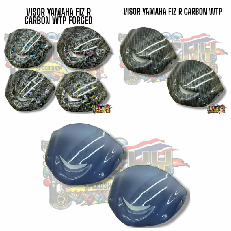 Visor F1Zr Fiz R Satria Hiu Yamaha 125 Z 125z Visor Carbon WTP Forged PNP Fiz R Yamaha 125 Z Motor