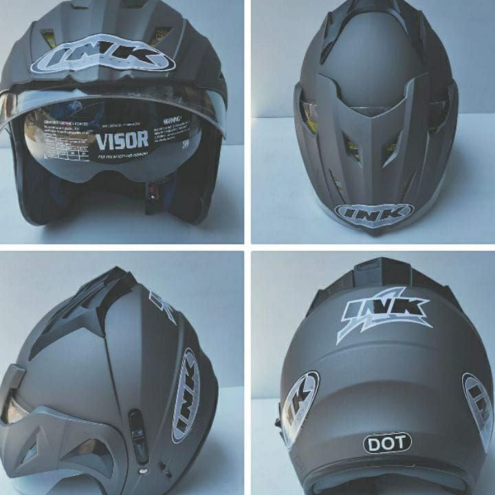 HOT SALE HLM INK TOPI DUBLE VISOR WARNA LENGKAP kardus  buble bubble wrap