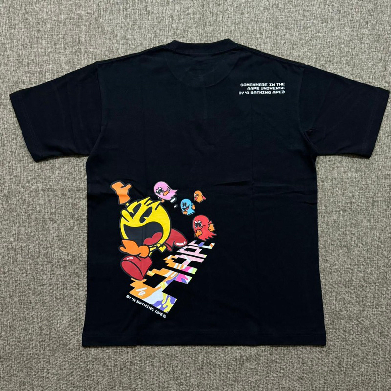 Aape By Bathing Ape X Pacman 4 Tee Black Original