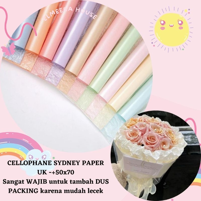 

SYDNEY PAPER |CELLOPHANE Sydney Paper (WAJIB TAMBAHKAN DUS PACKING SAAT CO)