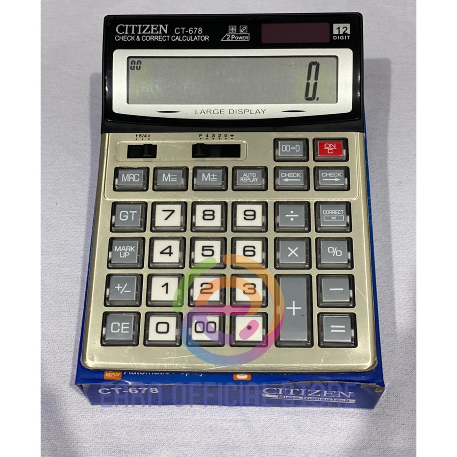 

Murah Kalkulator Citizen CT 678 CT718 Kalkulator dagang 12 Digit