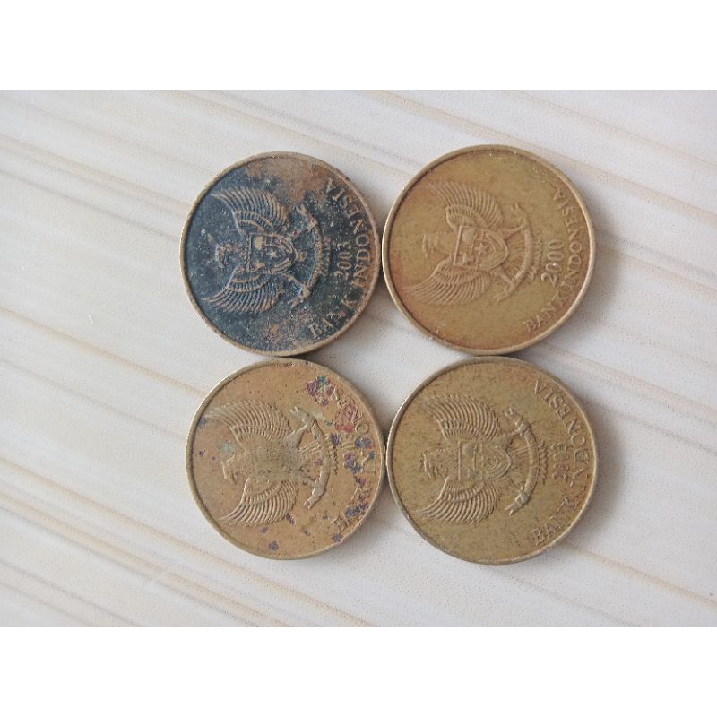 Uang Koin 500 tahun 2000 dan 2003 Gambar Bunga Melati