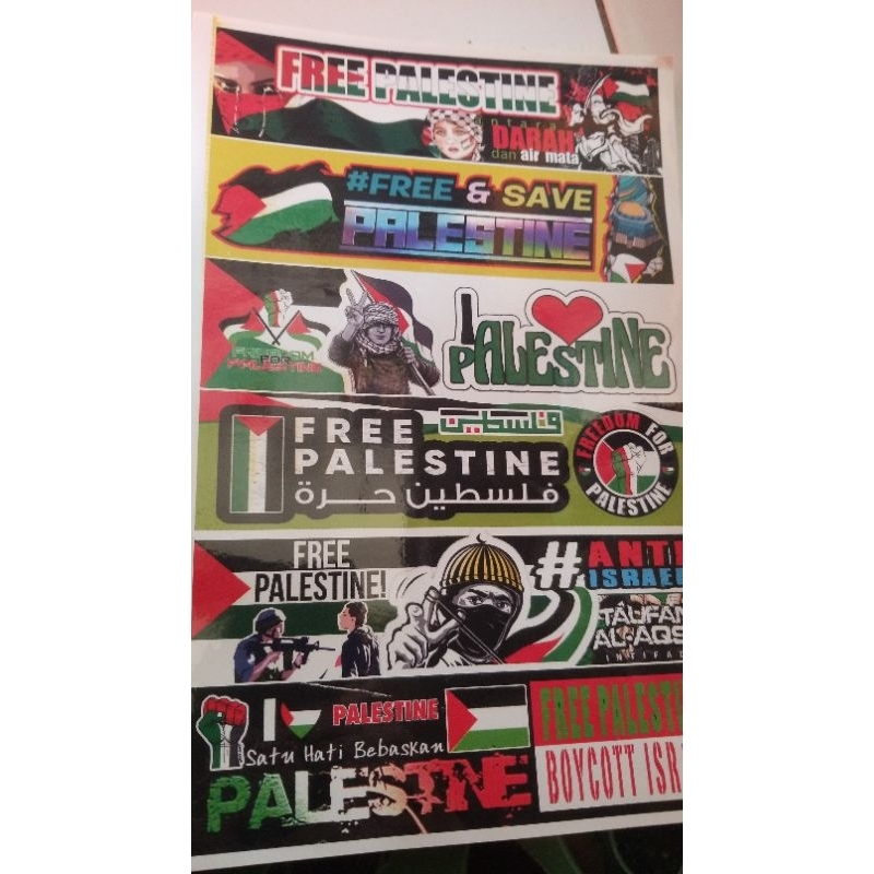 

Stiker Free palestina 10pcs / stiker Palestina