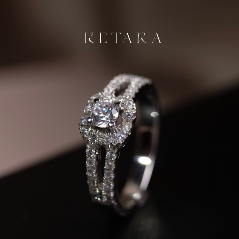 Cincin Kawin Tunangan Cincin Tunangan Cincin Couple Perak Silver Ketara Jewelry