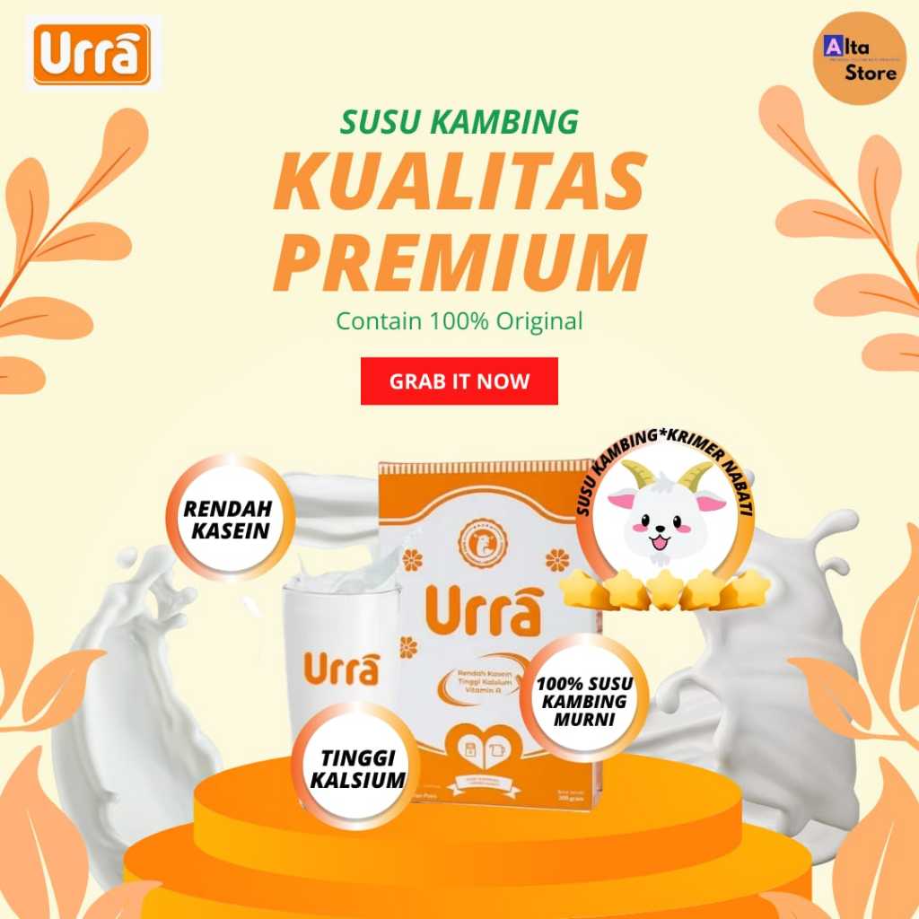 

Susu Urra Susu Penambah Nafsu Makan Anak Susu Kambing Eropa 200 Gram Banjarmasin HALAL BPOM