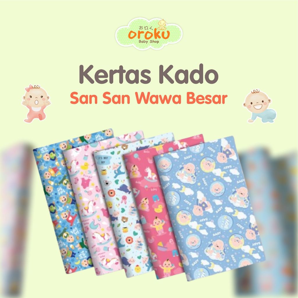 

Kertas kado san san wawa besar