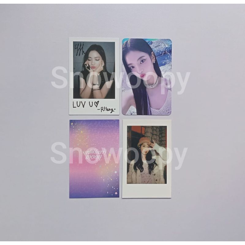 IU pola strawberry moon Itzy Photocard Ryujin Lia pola icy Cheshire itzy pc ryujin lia