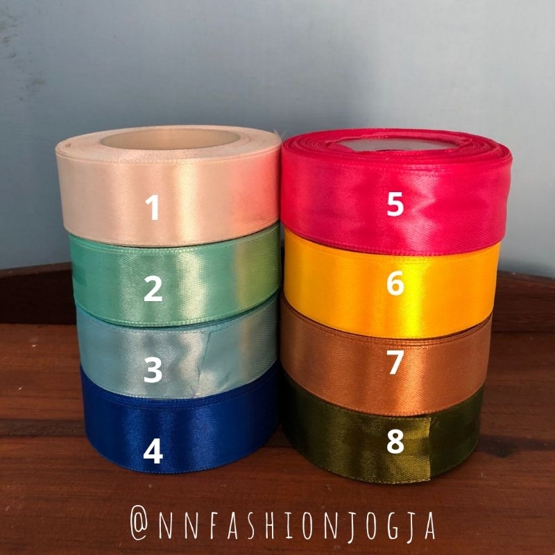 

PITA SATIN 1 INCH / 2,5 CM PER ROLL -+ 18 METER PART 4