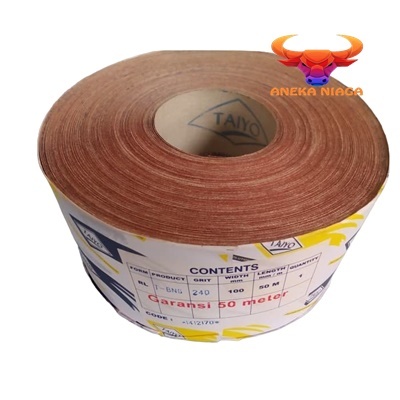 AN-AMPLAS ROLL TAIYO GRID 60 80 100 120 150 180 200 220 240 320 400 PANJANG 45 Meter / 50 Yard.